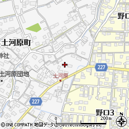 熊本県熊本市南区土河原町29周辺の地図
