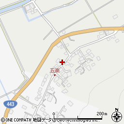 熊本県上益城郡益城町赤井225周辺の地図