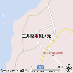 長崎県五島市三井楽町渕ノ元周辺の地図