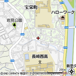 長崎県長崎市宝栄町11-1周辺の地図