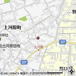 熊本県熊本市南区土河原町30周辺の地図
