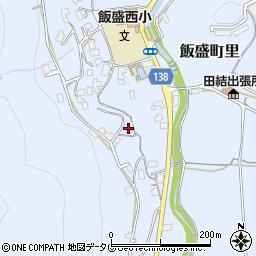 長崎県諫早市飯盛町里396周辺の地図