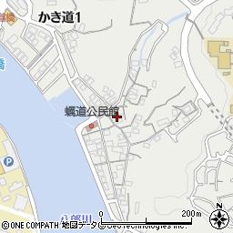 長崎県長崎市かき道1丁目22周辺の地図
