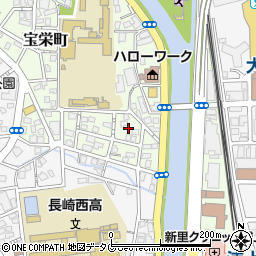 長崎県長崎市宝栄町7周辺の地図