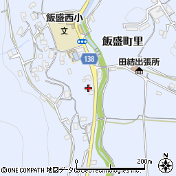 長崎県諫早市飯盛町里605周辺の地図