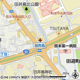 熊本日産自動車浜線支店周辺の地図