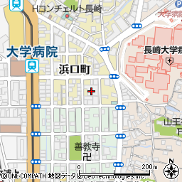 長崎県長崎市浜口町12周辺の地図