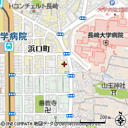 長崎県長崎市浜口町13周辺の地図