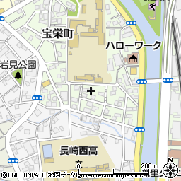 長崎県長崎市宝栄町10-14周辺の地図