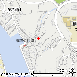 長崎県長崎市かき道1丁目21周辺の地図