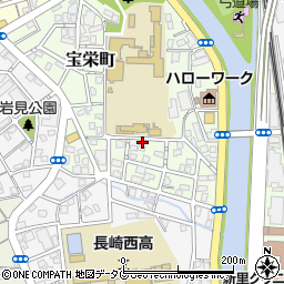 長崎県長崎市宝栄町10-13周辺の地図