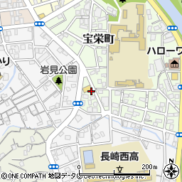 長崎県長崎市宝栄町13周辺の地図