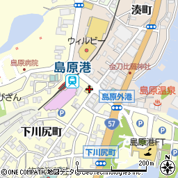 長崎トヨタ　島原店周辺の地図