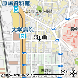 長崎県長崎市浜口町8-17周辺の地図