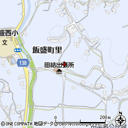長崎県諫早市飯盛町里1632-1周辺の地図