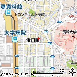 長崎県長崎市浜口町11周辺の地図