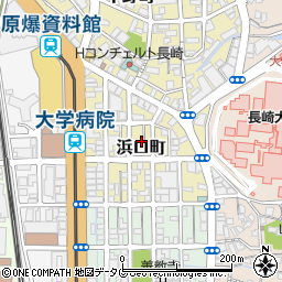 長崎県長崎市浜口町8周辺の地図