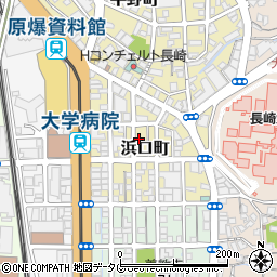 長崎県長崎市浜口町8-4周辺の地図
