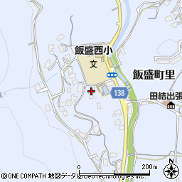 長崎県諫早市飯盛町里616周辺の地図