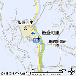 長崎県諫早市飯盛町里623-1周辺の地図