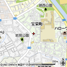 長崎県長崎市宝栄町17-16周辺の地図