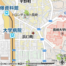 長崎県長崎市浜口町周辺の地図