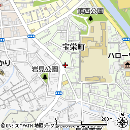 長崎県長崎市宝栄町17-3周辺の地図