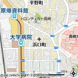 長崎県長崎市浜口町8-8周辺の地図