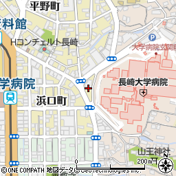 長崎県長崎市浜口町14周辺の地図