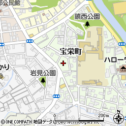 長崎県長崎市宝栄町17周辺の地図