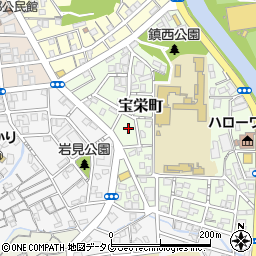 長崎県長崎市宝栄町17-4周辺の地図
