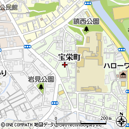 長崎県長崎市宝栄町17-13周辺の地図