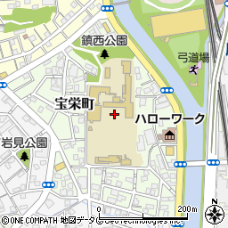 長崎県長崎市宝栄町15周辺の地図