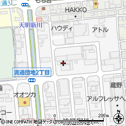 株式会社シンクラン　熊本中央ＲＳ周辺の地図