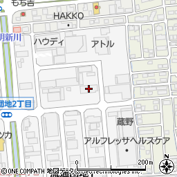 西原商会九州熊本支店周辺の地図