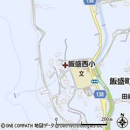長崎県諫早市飯盛町里556周辺の地図