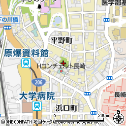 平野町公園周辺の地図