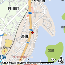 長崎県島原市湊町周辺の地図
