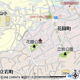タイムズ長崎花園町駐車場周辺の地図