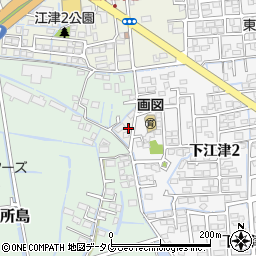 熊本県熊本市東区画図町大字下江津周辺の地図