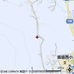 長崎県諫早市飯盛町里519周辺の地図