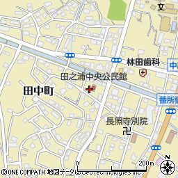 田之浦中央公園周辺の地図