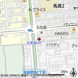 角岡歯科医院　熊本診療所周辺の地図