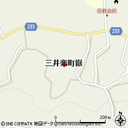 長崎県五島市三井楽町嶽周辺の地図