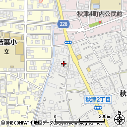 有限会社ロータス化粧品　熊本周辺の地図