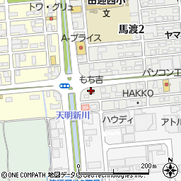 もち吉　熊本南店周辺の地図