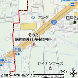 福岡スタンダード石油株式会社　セルフ画図ＳＳ周辺の地図