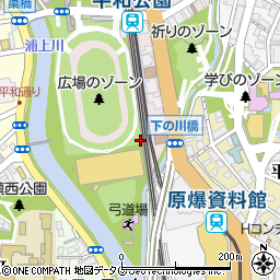 平和公園陸上競技場トイレ３周辺の地図