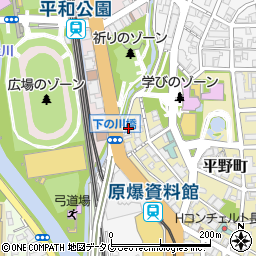 浦上警察署平和公園交番周辺の地図