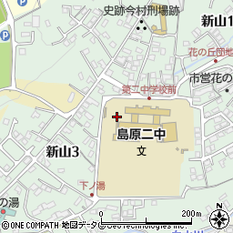 長崎県島原市新山周辺の地図